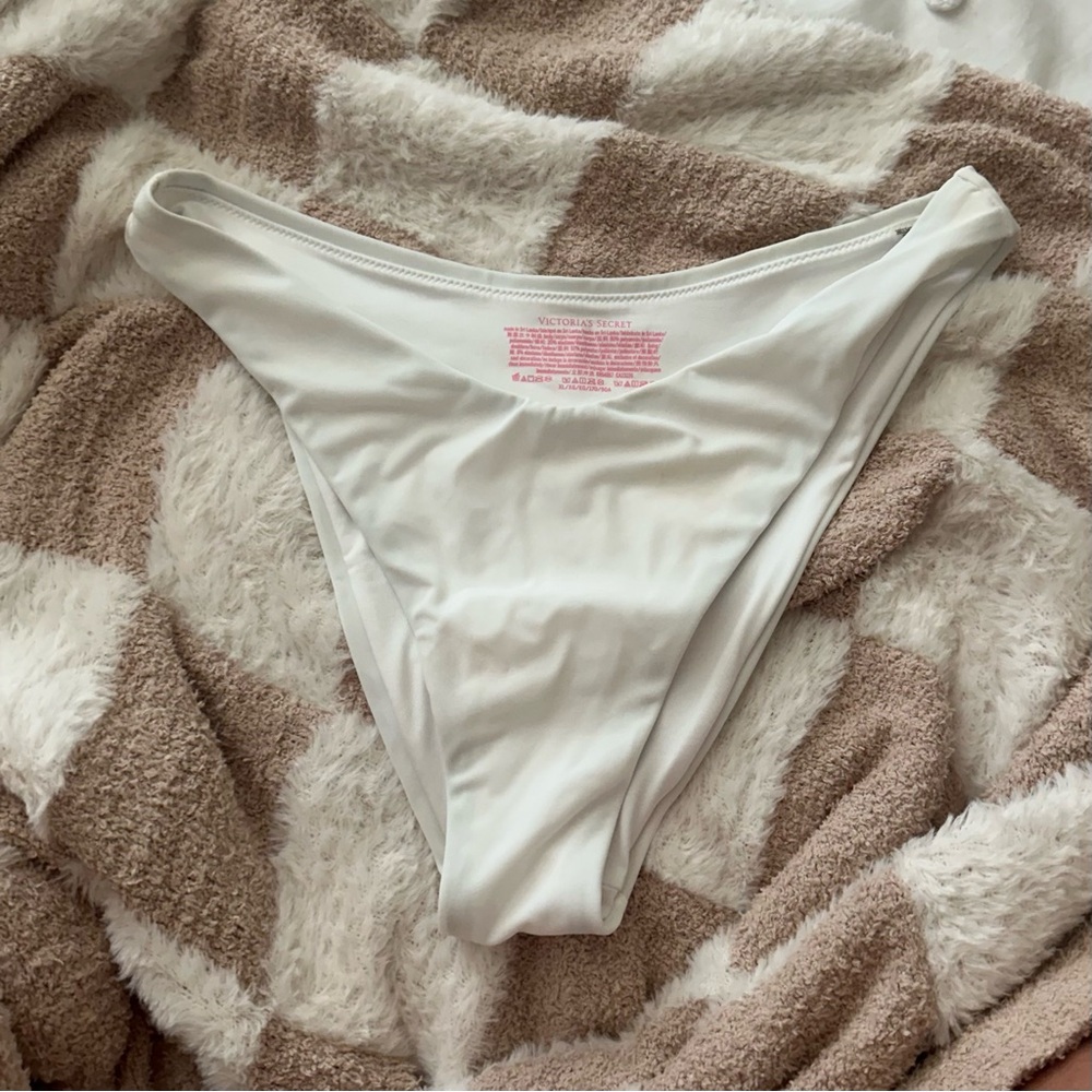 Victoria's Secret White High-Leg Bikini Brief